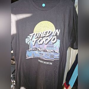 T-shirt men black size L Tune in Tokyo  028